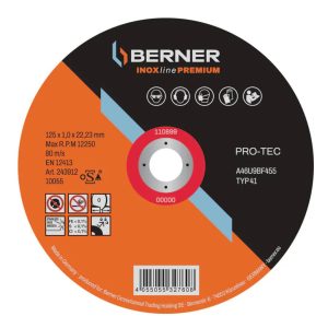 243912 | REZNA PLO. 125x1.0mm P- INOX #25