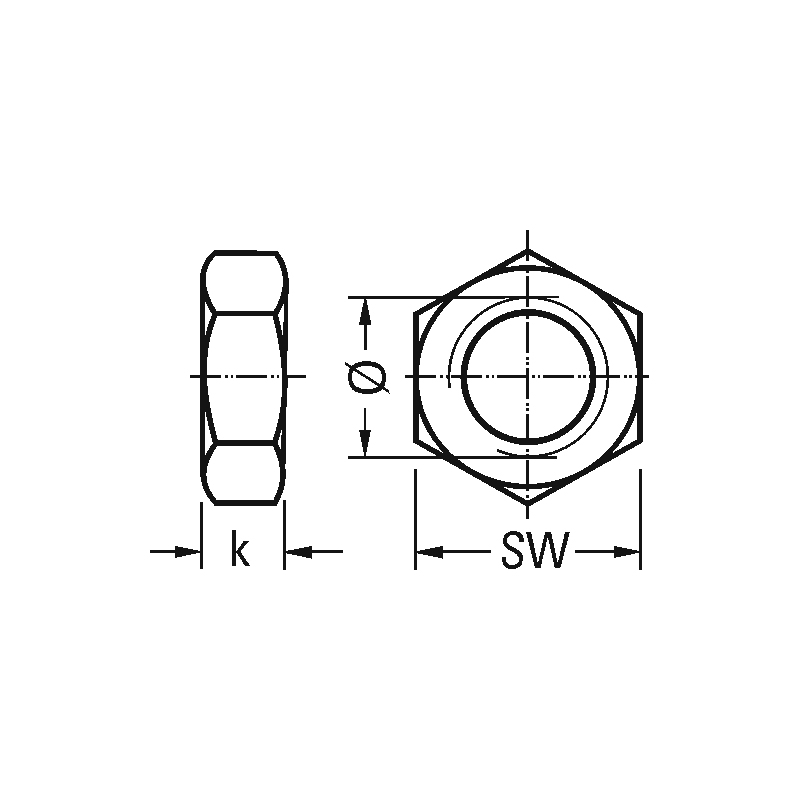 ŠESTEROKUTNE MATICE DIN-934 ZN 10,9 fini navoj - Image 2
